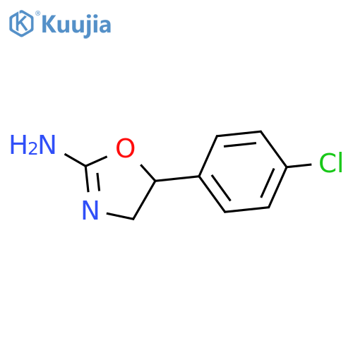 5-(4-chlorophenyl)-4,5-dihydro-1,3-oxazol-2-amine structure