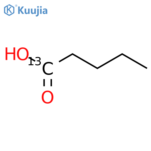 Valeric acid-1-13C structure