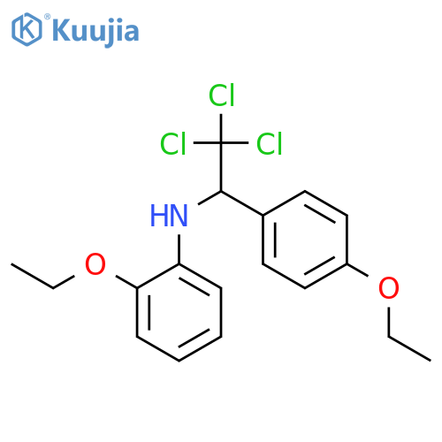 2-ethoxy-N-[2,2,2-trichloro-1-(4-ethoxyphenyl)ethyl]aniline structure