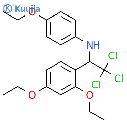 4-ethoxy-N-[2,2,2-trichloro-1-(2,4-diethoxyphenyl)ethyl]aniline structure