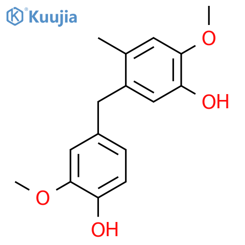Phenol, 5-[(4-hydroxy-3-methoxyphenyl)methyl]-2-methoxy-4-methyl- structure