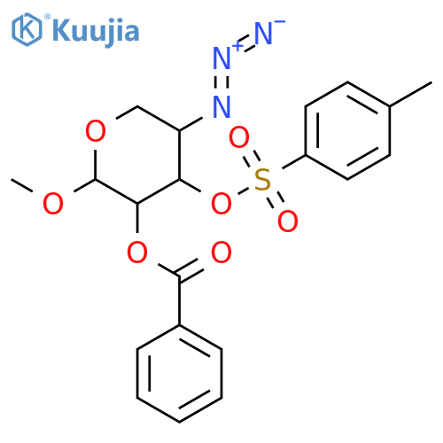 [5-azido-2-methoxy-4-(4-methylphenyl)sulfonyloxyoxan-3-yl] Benzoate structure