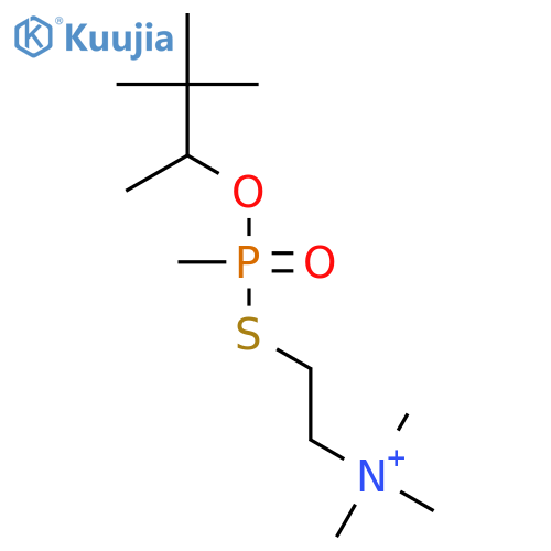 Ethanaminium,N,N,N-trimethyl-2-[[methyl(1,2,2-trimethylpropoxy)phosphinyl]thio]- structure