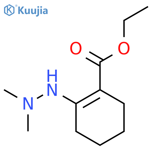 1-Cyclohexene-1-carboxylic acid, 2-(2,2-dimethylhydrazino)-, ethyl ester structure