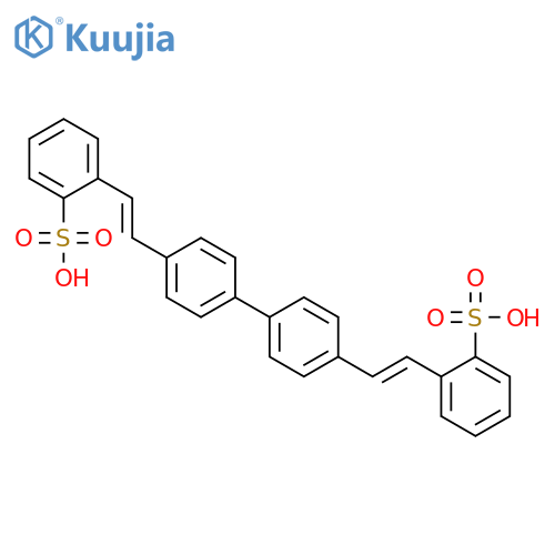 2,2'-([1,1'-biphenyl]-4,4'-diyldivinylene)bis(benzenesulphonic) acid structure