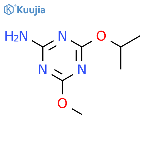 1,3,5-TRIAZIN-2-AMINE, 4-METHOXY-6-(1-METHYLETHOXY)- structure