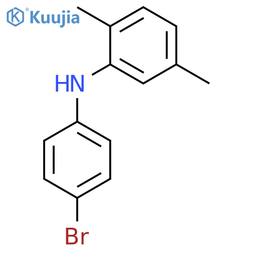 Benzenamine, N-(4-bromophenyl)-2,5-dimethyl- structure