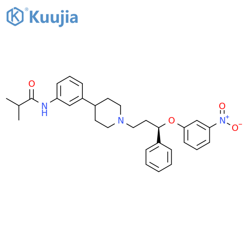 Propanamide,2-methyl-N-[3-[1-[(3R)-3-(3-nitrophenoxy)-3-phenylpropyl]-4-piperidinyl]phenyl]- structure