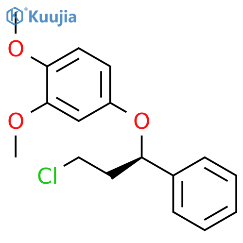Benzene, 4-[(1R)-3-chloro-1-phenylpropoxy]-1,2-dimethoxy- structure