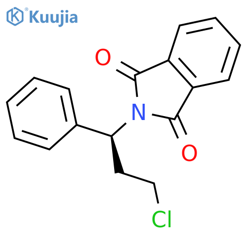 1H-Isoindole-1,3(2H)-dione, 2-[(1S)-3-chloro-1-phenylpropyl]- structure