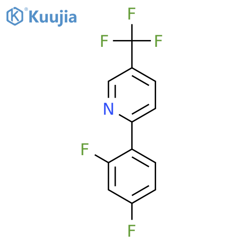 2-(2,4-Difluorophenyl)-5-(trifluoromethyl)pyridine structure