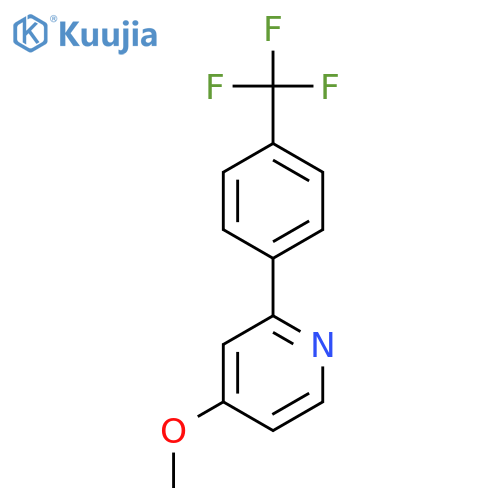Pyridine, 4-methoxy-2-[4-(trifluoromethyl)phenyl]- structure