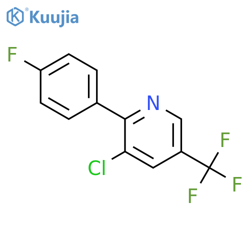 Pyridine, 3-chloro-2-(4-fluorophenyl)-5-(trifluoromethyl)- structure