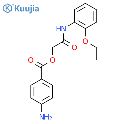 2-(2-Ethoxyphenyl)amino-2-oxoethyl 4-aminobenzoate structure