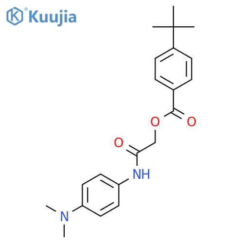 {4-(dimethylamino)phenylcarbamoyl}methyl 4-tert-butylbenzoate structure
