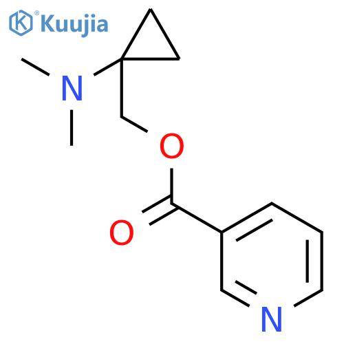 3-Pyridinecarboxylic acid, [1-(dimethylamino)cyclopropyl]methyl ester structure