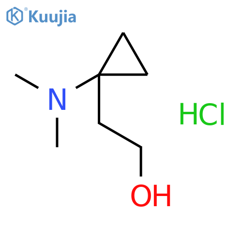 2-1-(dimethylamino)cyclopropylethan-1-ol hydrochloride structure