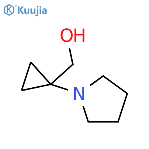 (1-(pyrrolidin-1-yl)cyclopropyl)methanol structure