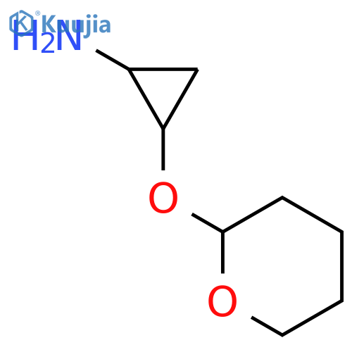 2-(oxan-2-yloxy)cyclopropan-1-amine structure