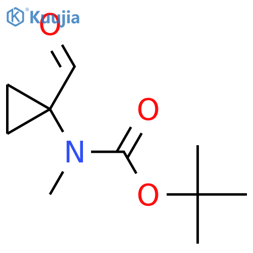 tert-butyl N-(1-formylcyclopropyl)-N-methylcarbamate structure