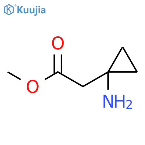 Methyl 2-(1-aminocyclopropyl)acetate structure