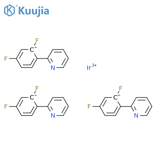 Tris2-(2,4-difluorophenyl)pyridineiridium(III) structure
