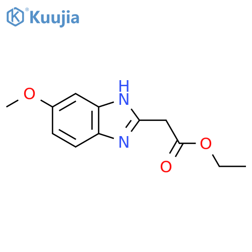 ethyl 2-(5-methoxy-1H-1,3-benzodiazol-2-yl)acetate structure