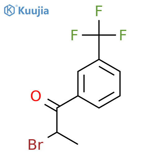 2-Bromo-1-(3-trifluoromethyl-phenyl)-propan-1-one structure