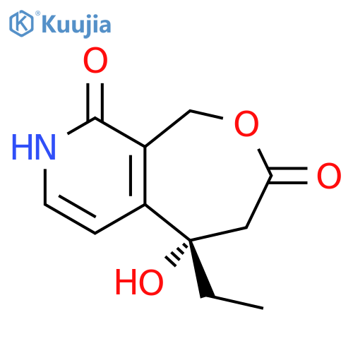 Oxepino[3,4-c]pyridine-3,9-dione,5-ethyl-1,4,5,8-tetrahydro-5-hydroxy-, (5S)- structure