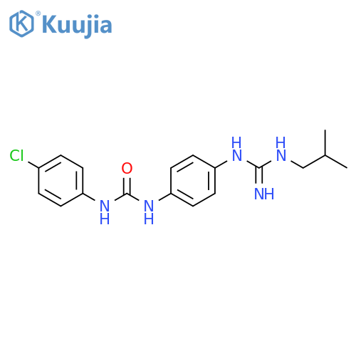 Urea, N-(4-chlorophenyl)-N'-[4-[[imino[(2-methylpropyl)amino]methyl]amino]phenyl]- structure