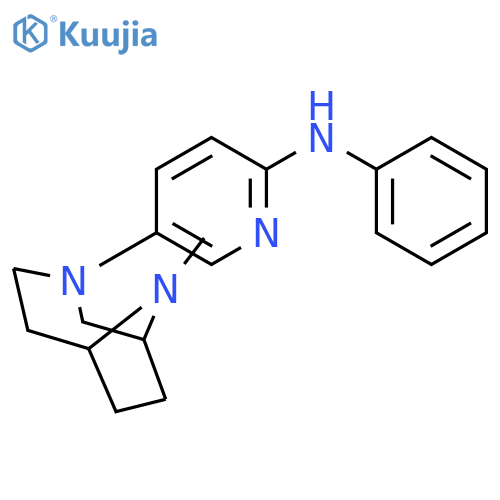 2-Pyridinamine, 5-(9-methyl-3,9-diazabicyclo[4.2.1]non-3-yl)-N-phenyl- structure