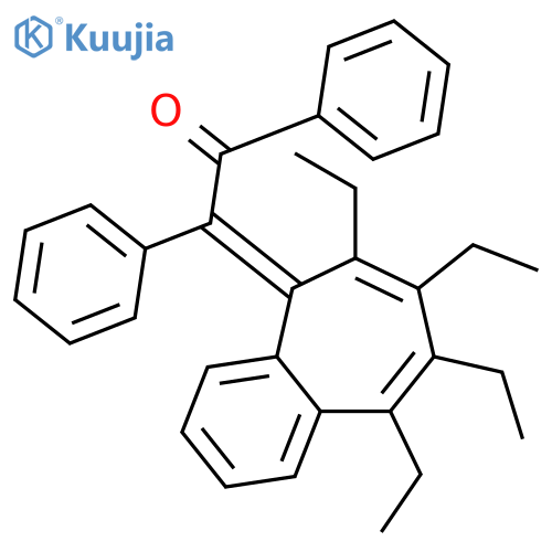 Ethanone, diphenyl(6,7,8,9-tetraethyl-5H-benzocyclohepten-5-ylidene)- structure