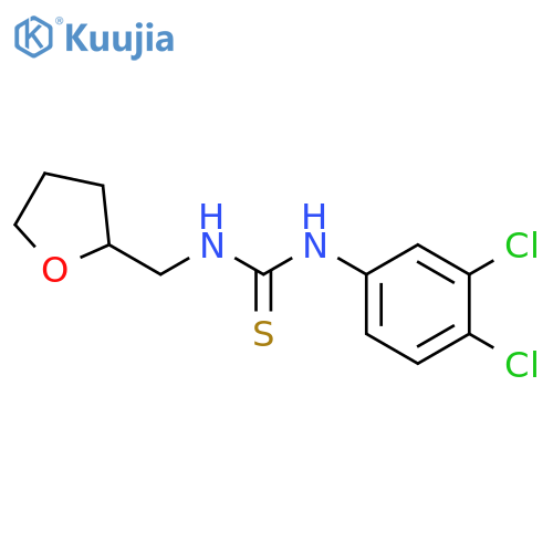 1-(3,4-dichlorophenyl)-3-(tetrahydrofuran-2-ylmethyl)thiourea structure