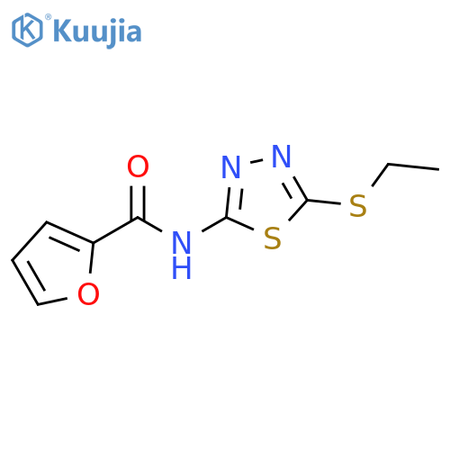 N-5-(ethylsulfanyl)-1,3,4-thiadiazol-2-ylfuran-2-carboxamide structure