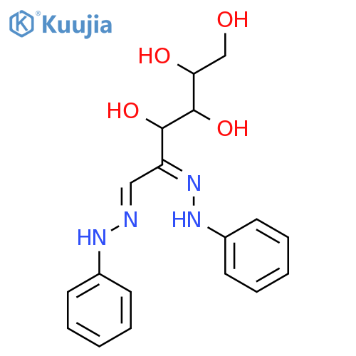 (5e,6e)-5,6-bis(phenylhydrazinylidene)hexane-1,2,3,4-tetrol structure
