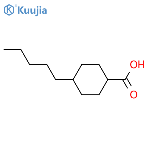 4-Pentylcyclohexanecarboxylic acid structure