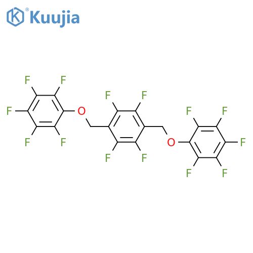 1,2,4,5-Tetrafluoro-3,6-bis[(pentafluorophenoxy)methyl]benzene structure