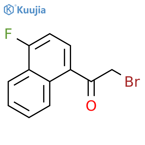 Ethanone,2-bromo-1-(4-fluoro-1-naphthalenyl)- structure