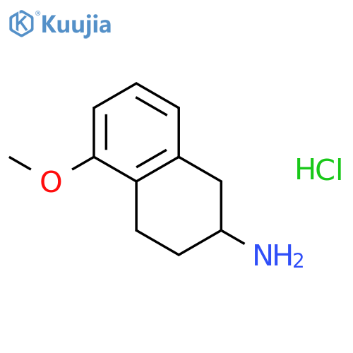 5-methoxy-1,2,3,4-tetrahydronaphthalen-2-amine hydrochloride structure