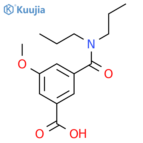 Benzoic acid, 3-[(dipropylamino)carbonyl]-5-methoxy- structure