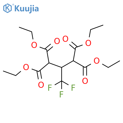 1,1,3,3-Propanetetracarboxylic acid, 2-(trifluoromethyl)-, tetraethyl ester structure