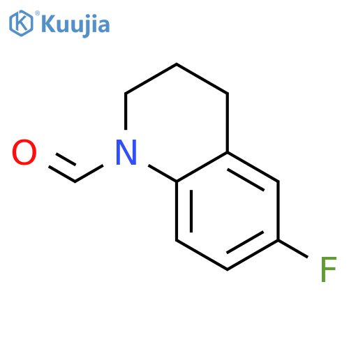 1(2H)-Quinolinecarboxaldehyde,6-fluoro-3,4-dihydro- structure