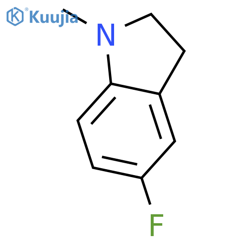 1H-Indole,5-fluoro-2,3-dihydro-1-methyl- structure