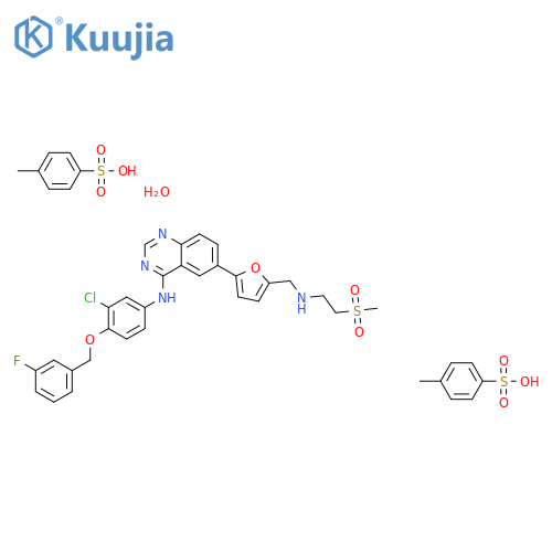 Lapatinib ditosylate monohydrate structure