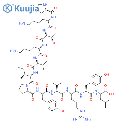 L-Leucine,L-prolyl-L-lysyl-L-threonyl-L-lysyl-L-valyl-L-isoleucyl-L-prolyl-L-tyrosyl-L-valyl-L-arginyl-L-tyrosyl- structure
