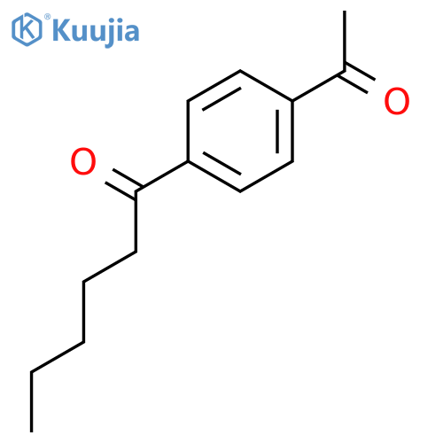 1-Hexanone, 1-(4-acetylphenyl)- structure