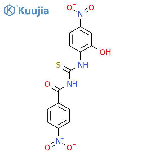 Benzamide, N-[[(2-hydroxy-4-nitrophenyl)amino]thioxomethyl]-4-nitro- structure