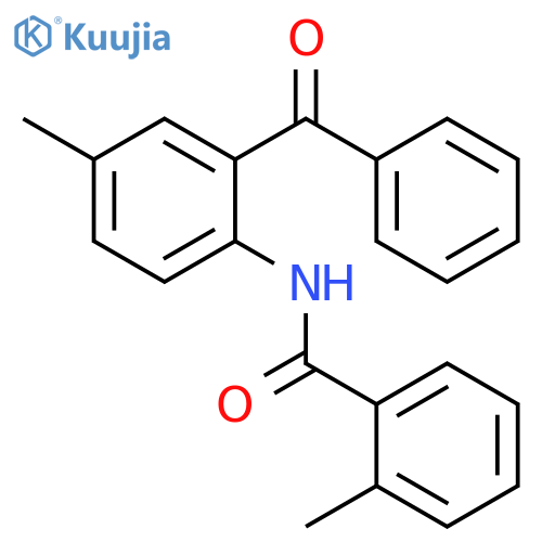 N-(2-benzoyl-4-methylphenyl)-2-methylbenzamide structure