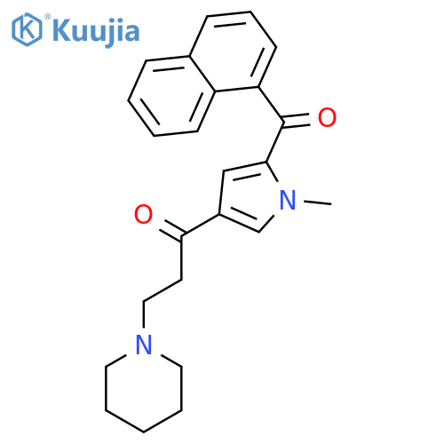 1-Propanone,1-[1-methyl-5-(1-naphthalenylcarbonyl)-1H-pyrrol-3-yl]-3-(1-piperidinyl)- structure