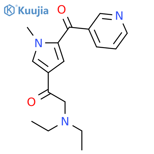 Ethanone,2-(diethylamino)-1-[1-methyl-5-(3-pyridinylcarbonyl)-1H-pyrrol-3-yl]- structure
